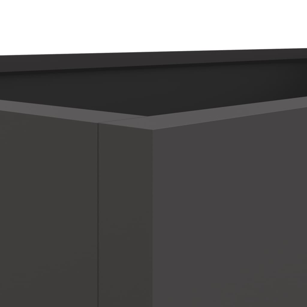 Plantekasse svart 62x47x46 cm stål