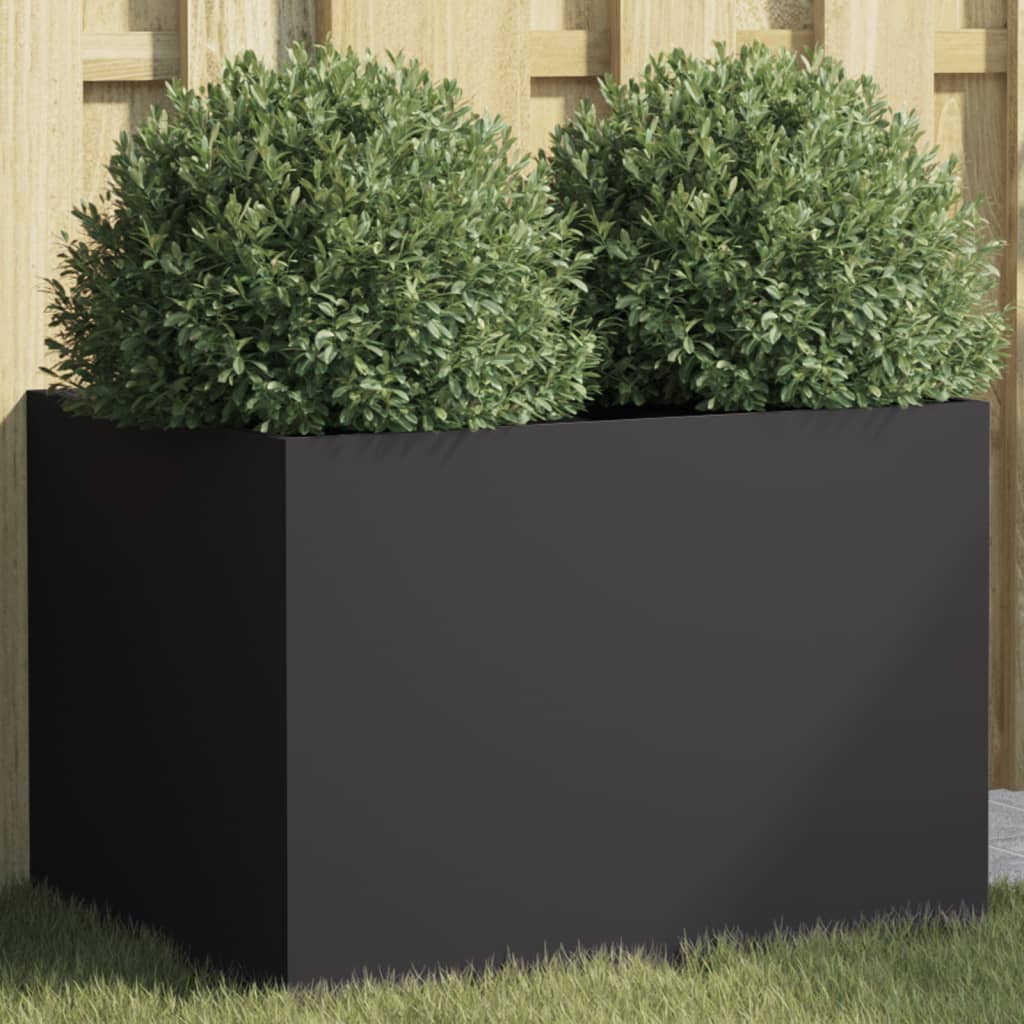 Plantekasse svart 62x47x46 cm stål