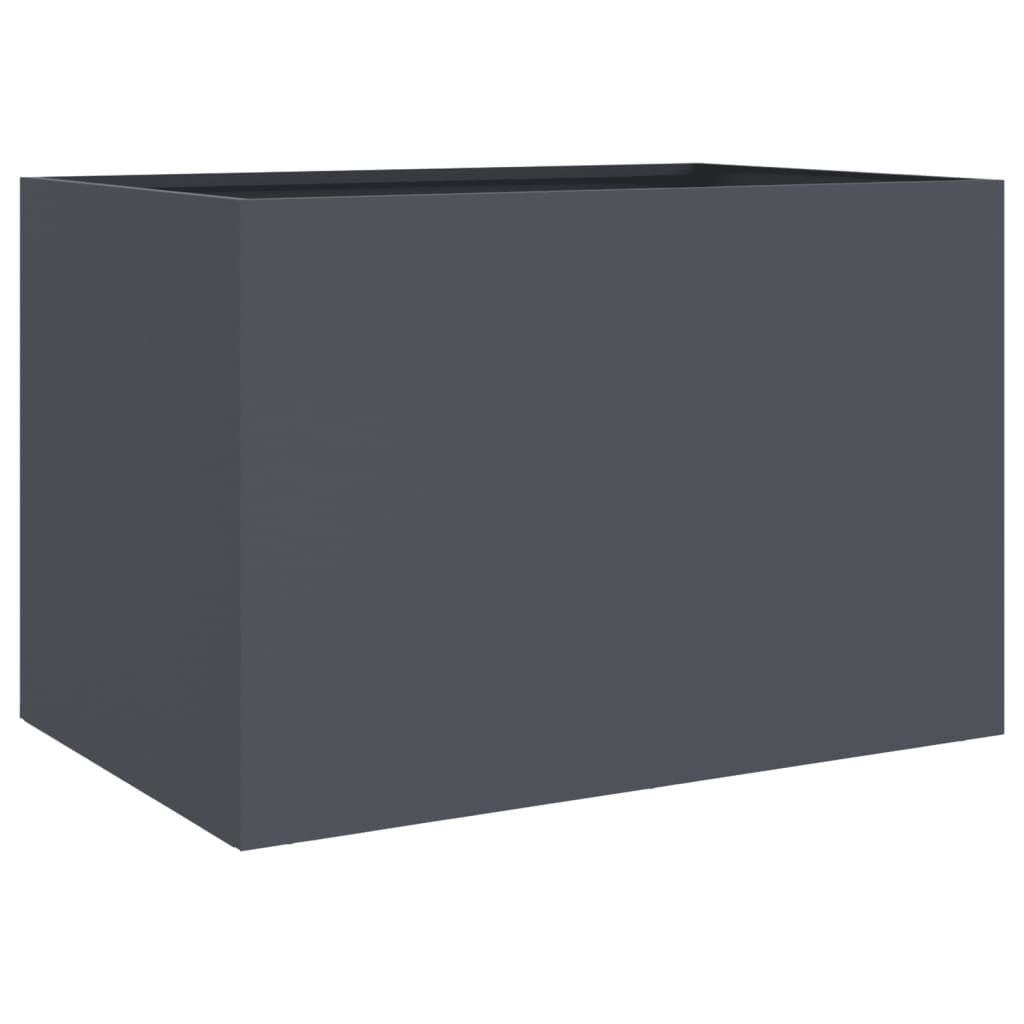 Plantekasse antrasitt 62x47x46 cm stål