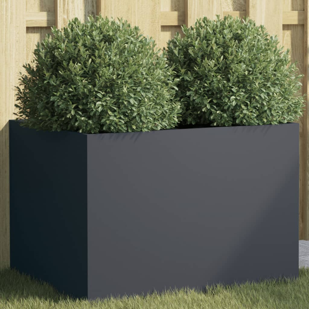 Plantekasse antrasitt 62x47x46 cm stål