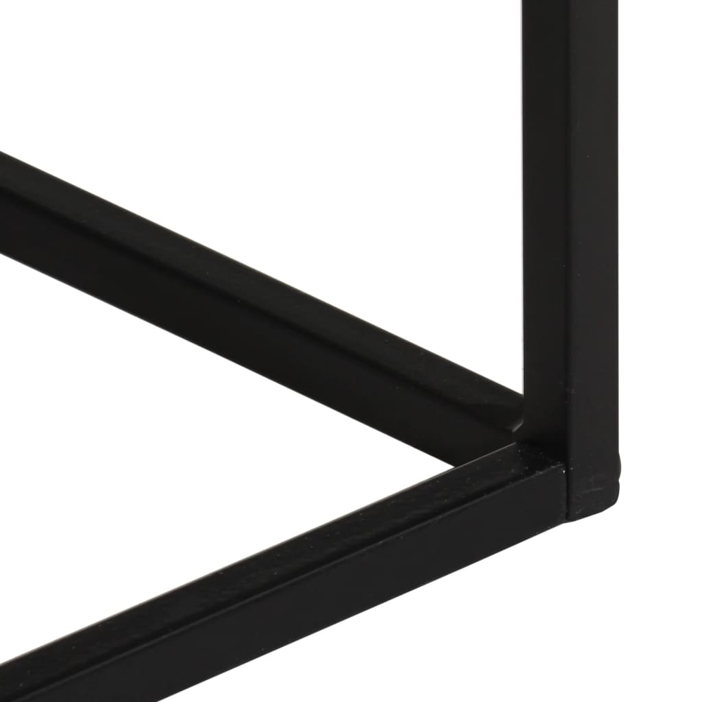 Konsollbord 110x30x75 cm heltre akasie og jern