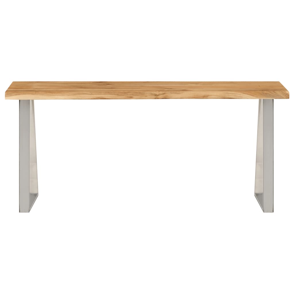 Benk med naturlig kant 105 cm heltre akasie