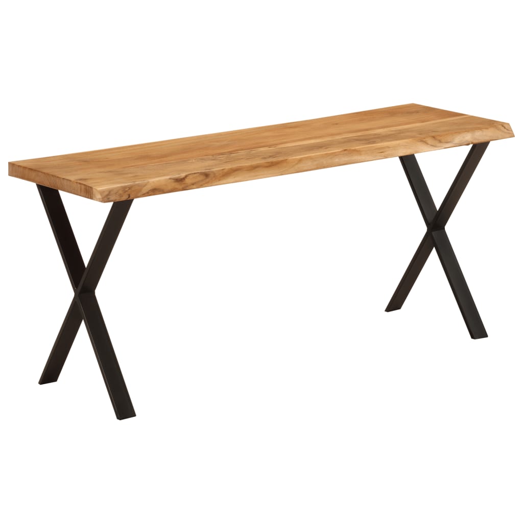 Benk med naturlig kant 105 cm heltre akasie
