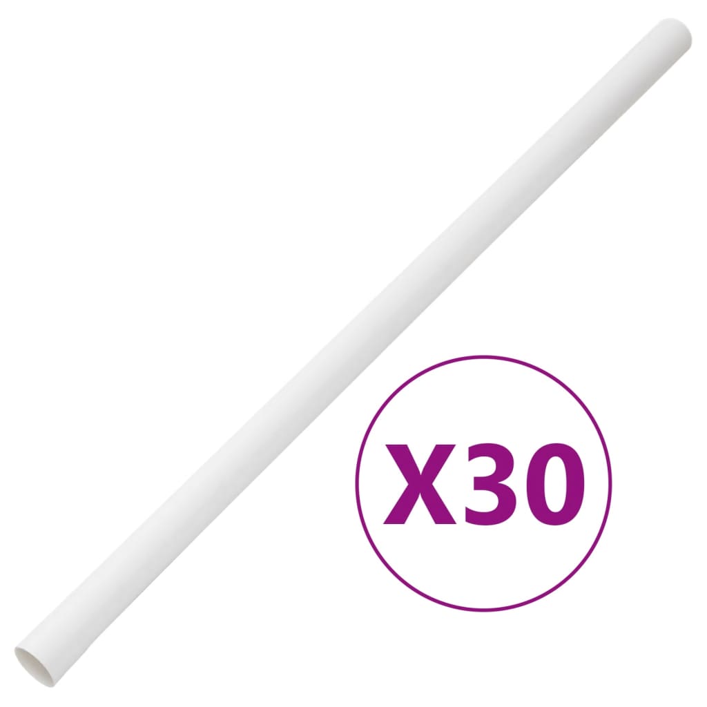 Kabelkanaler med klips Ø30 mm 30 m PVC
