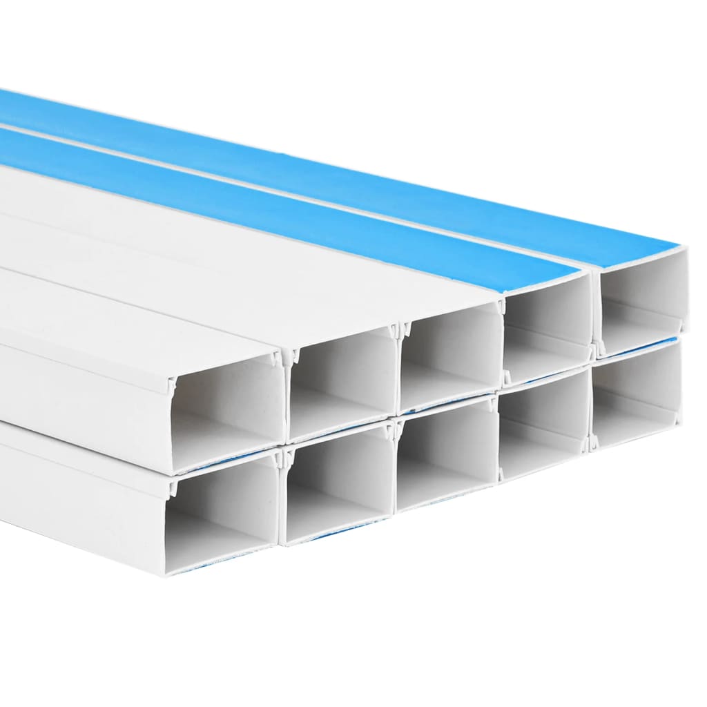 Kabelkanaler selvklebende 50x25 mm 10 m PVC