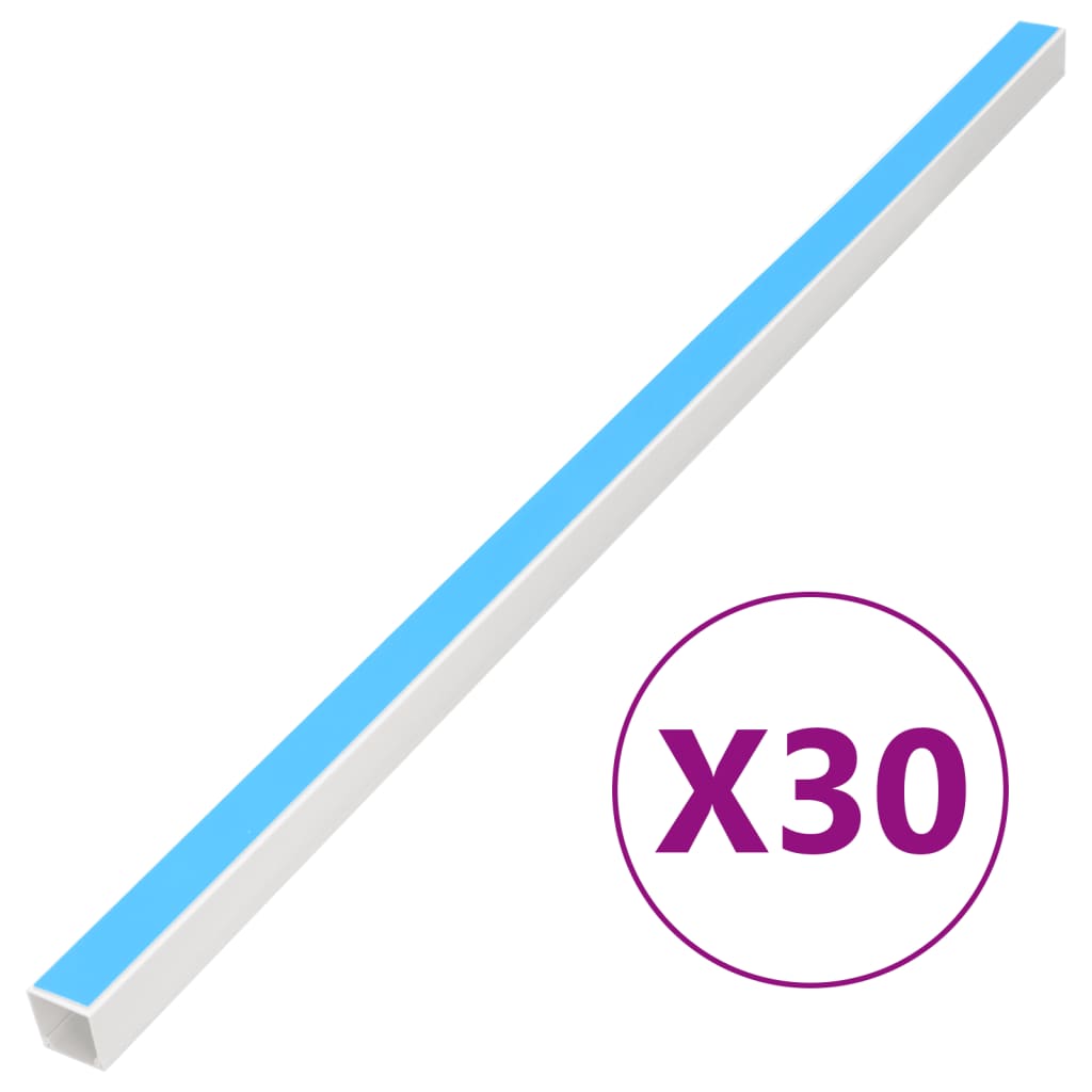Kabelkanaler selvklebende 25x16 mm 30 m PVC