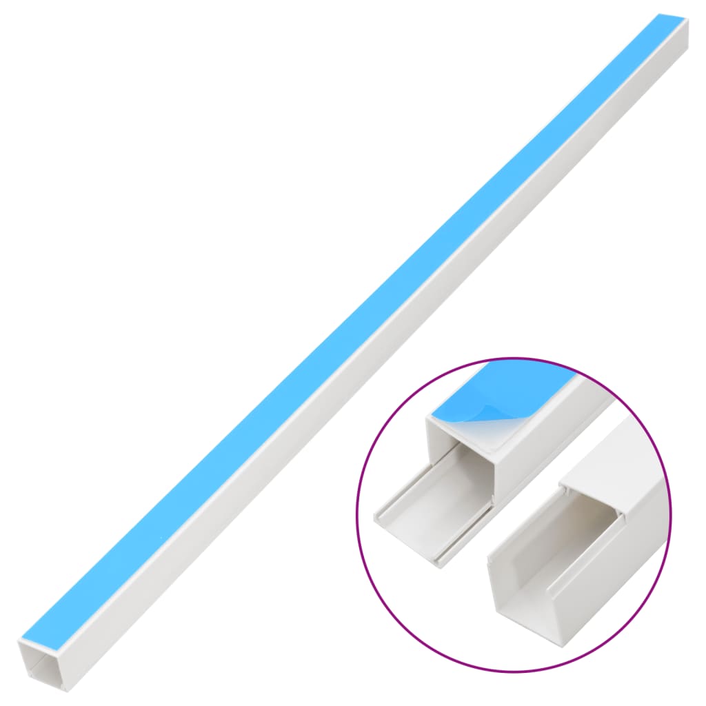 Kabelkanaler selvklebende 25x16 mm 30 m PVC