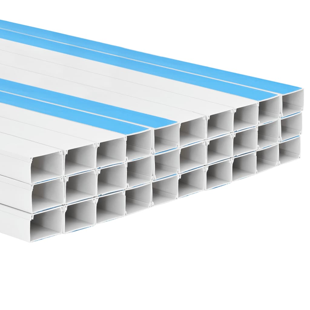Kabelkanaler selvklebende 50x25 mm 30 m PVC vidaXL