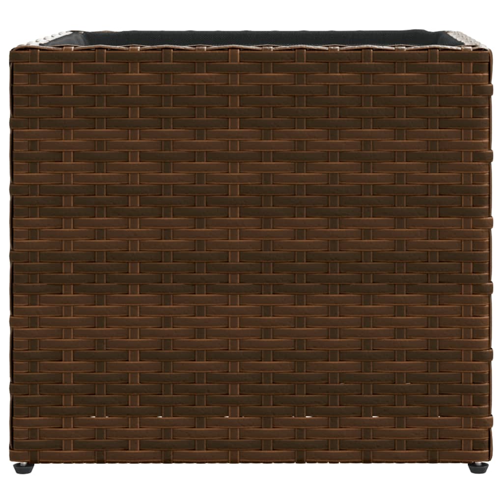 Plantekasser 2 stk brun 36x30x32 cm polyrotting
