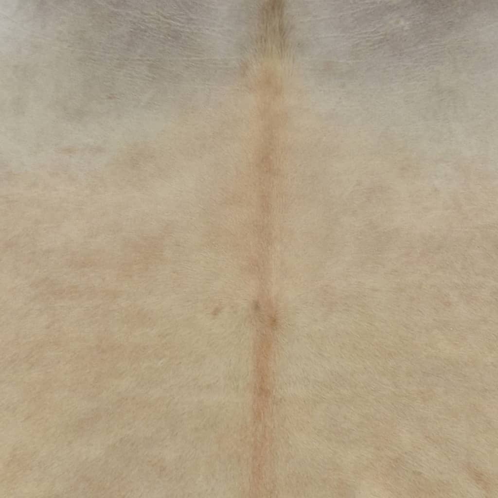 Teppe ekte kuskinn beige 180x220 cm