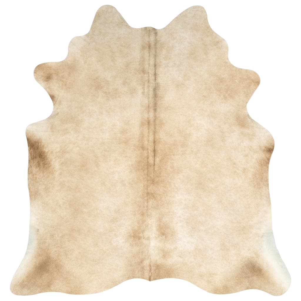 Teppe ekte kuskinn beige 180x220 cm