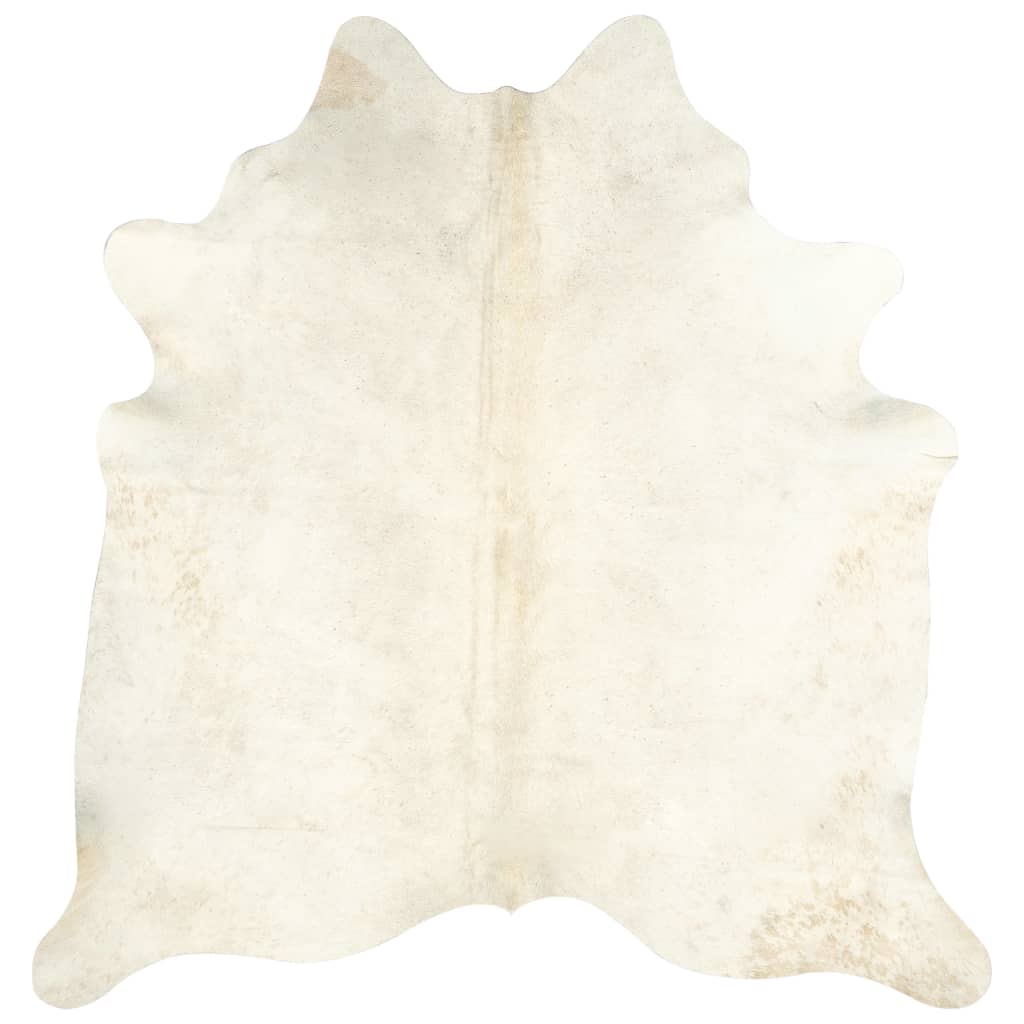 Teppe ekte kuskinn beige 180x220 cm