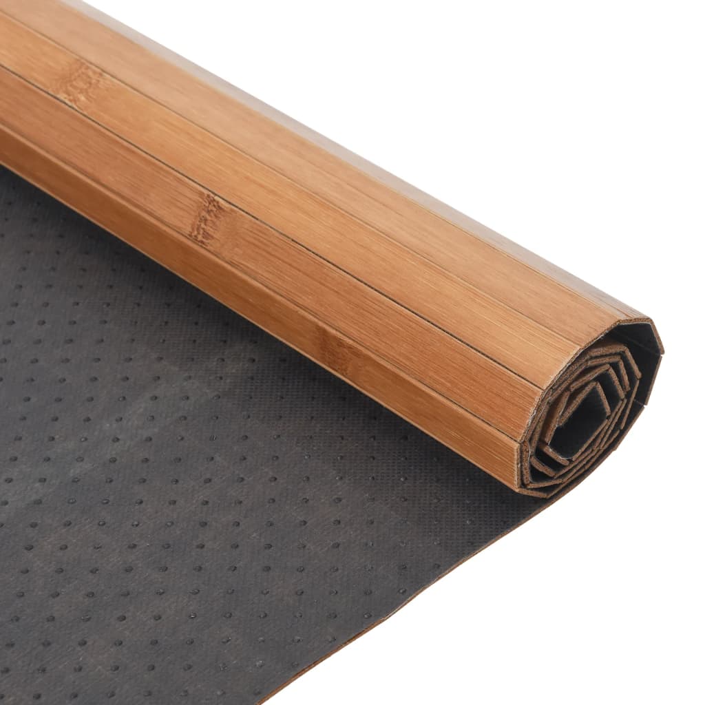 Teppe rektangulær naturell 60x200 cm bambus