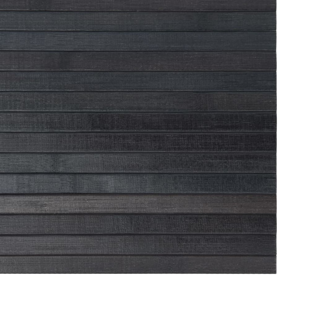 Teppe rektangulær grå 60x300 cm bambus