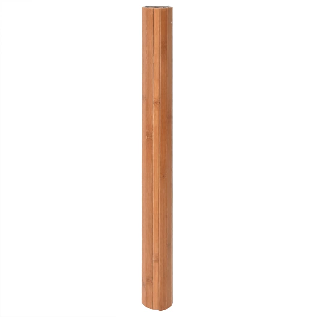 Teppe rektangulær naturell 80x200 cm bambus