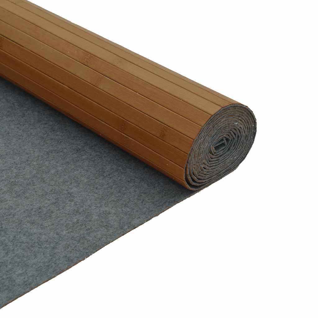Teppe rektangulær brun 80x500 cm bambus vidaXL