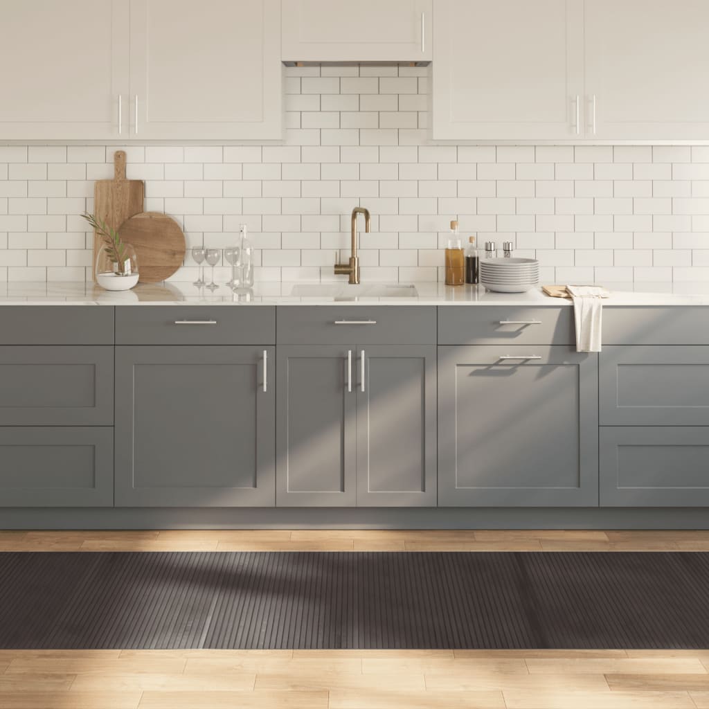Teppe rektangulær mørkebrun 80x500 cm bambus