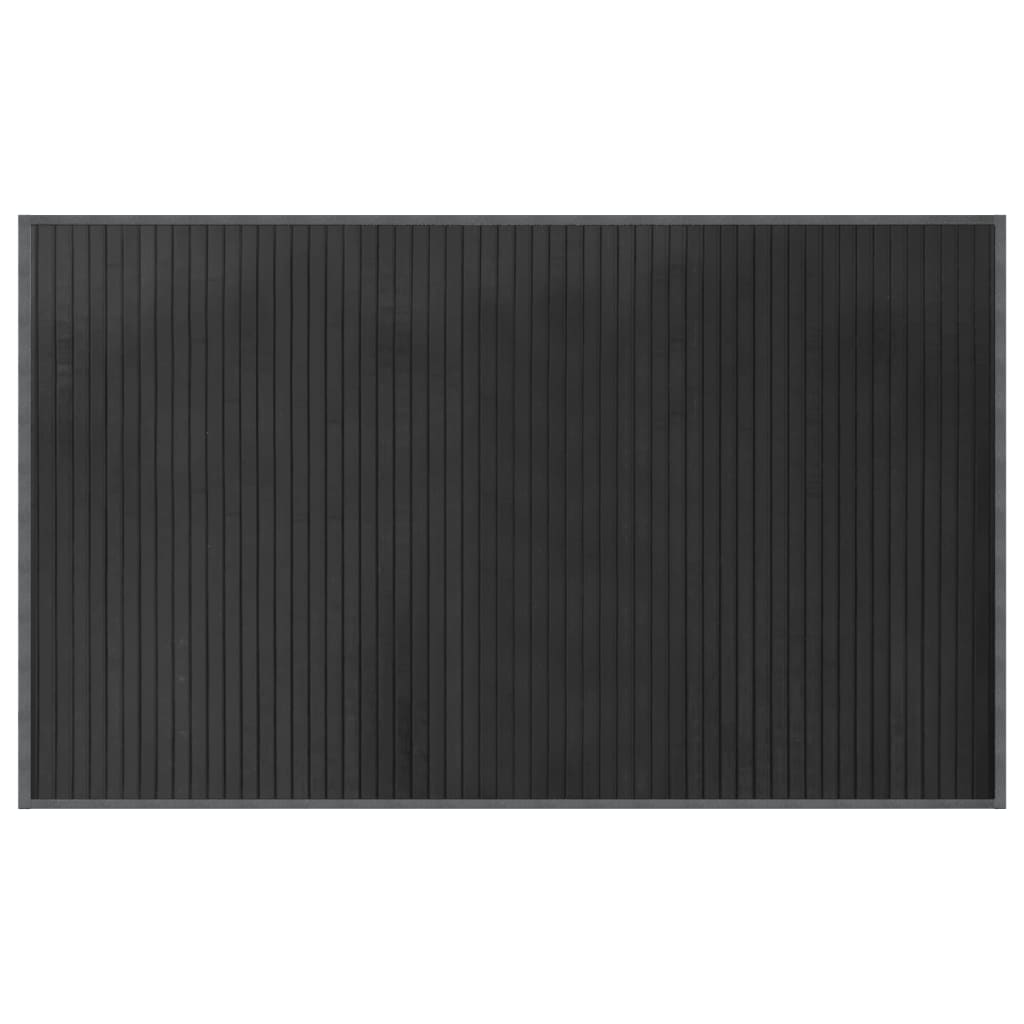 Teppe rektangulær grå 60x100 cm bambus vidaXL
