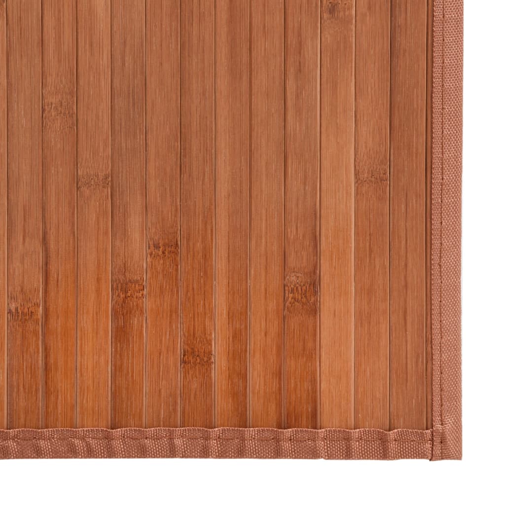 Teppe rektangulær brun 60x1000 cm bambus