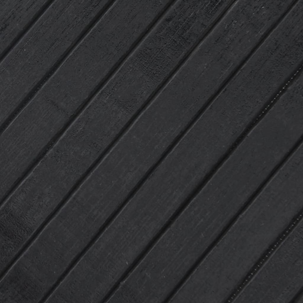 Teppe rektangulær grå 70x200 cm bambus