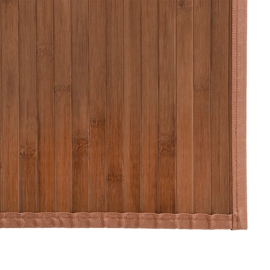 Teppe rektangulær brun 80x1000 cm bambus