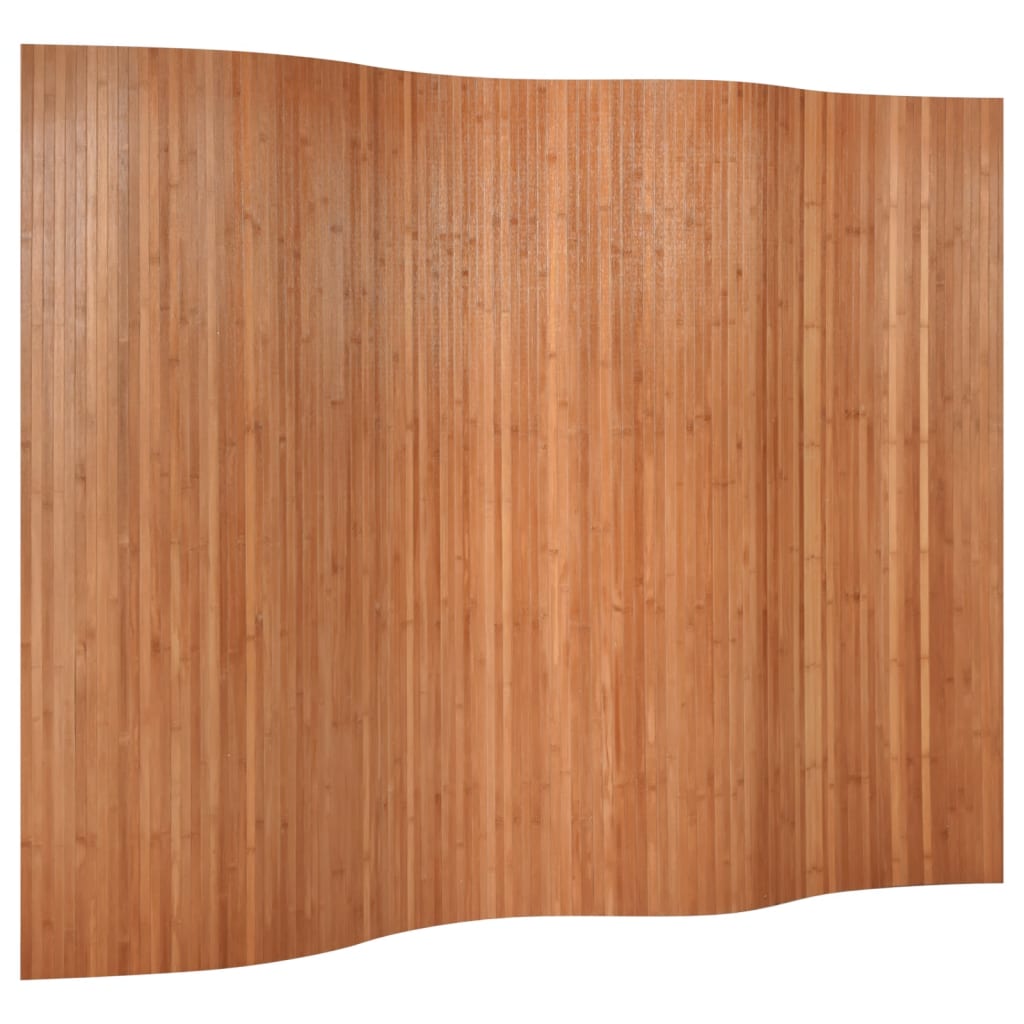 Romdeler brun bredde 250 cm høyde 165 cm bambus
