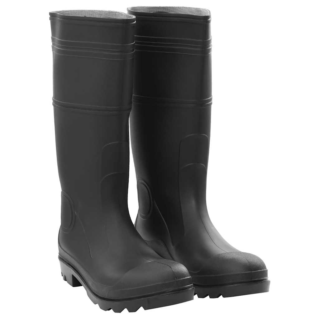 Regnstøvler svart str 46 PVC