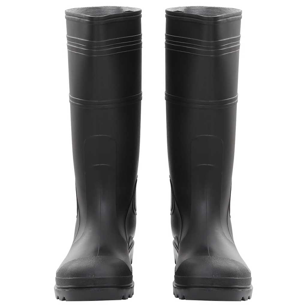 Regnstøvler svart str 46 PVC