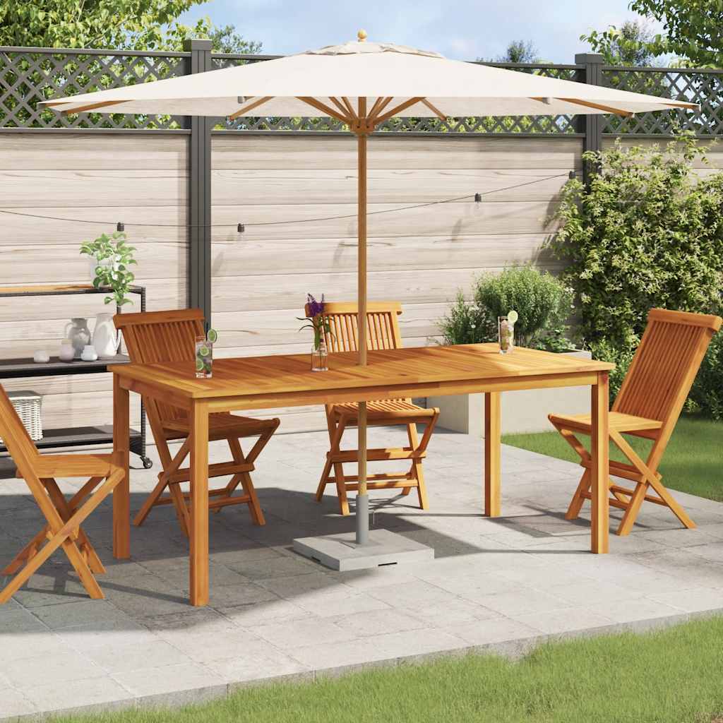 Utendørs spisebord 180x90x75 cm heltre akasie
