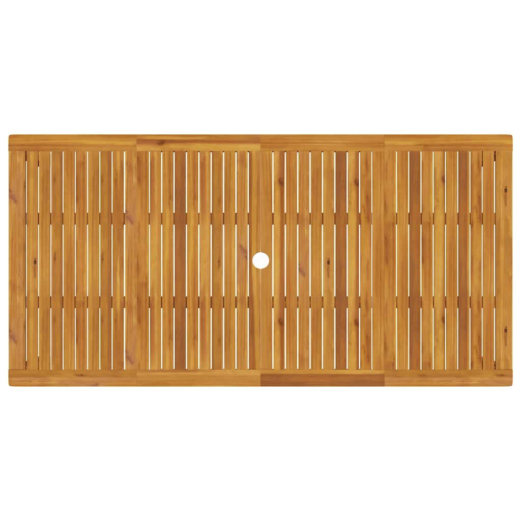 Utendørs spisebord 180x90x75 cm heltre akasie