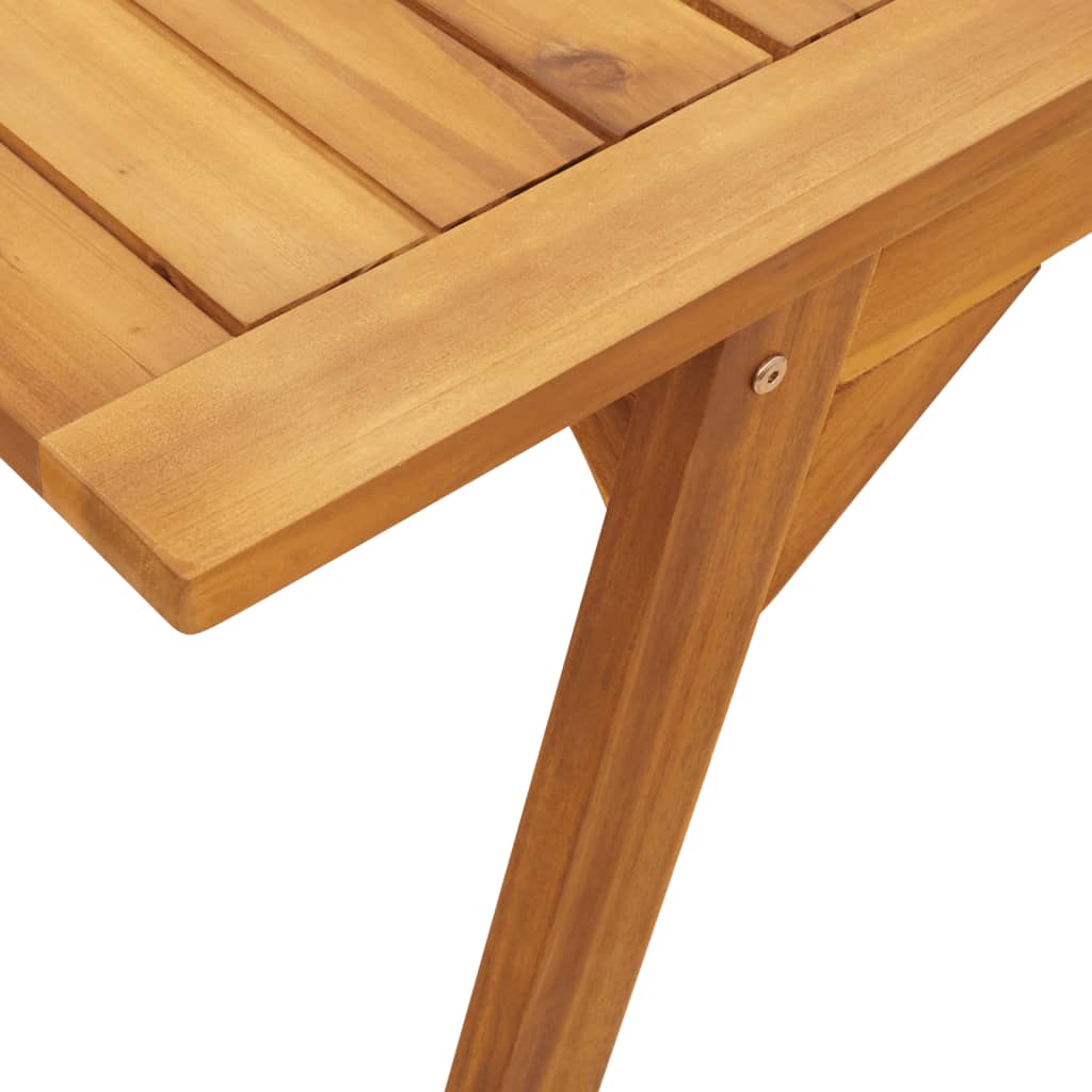 Utendørs spisebord 110x56x75 cm heltre akasie