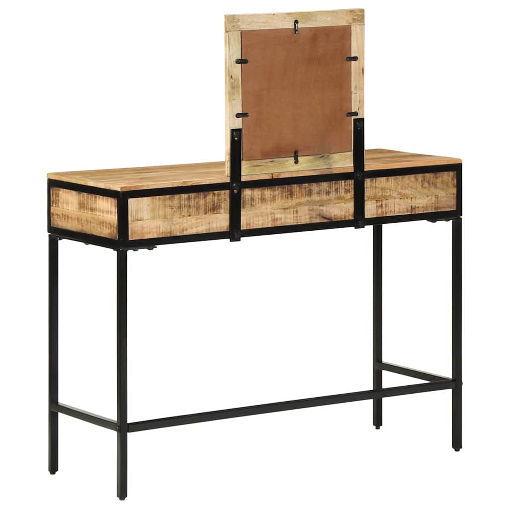 Sminkebord med skuff Brun 100 x 40 x 120 cm Massivt mangotre