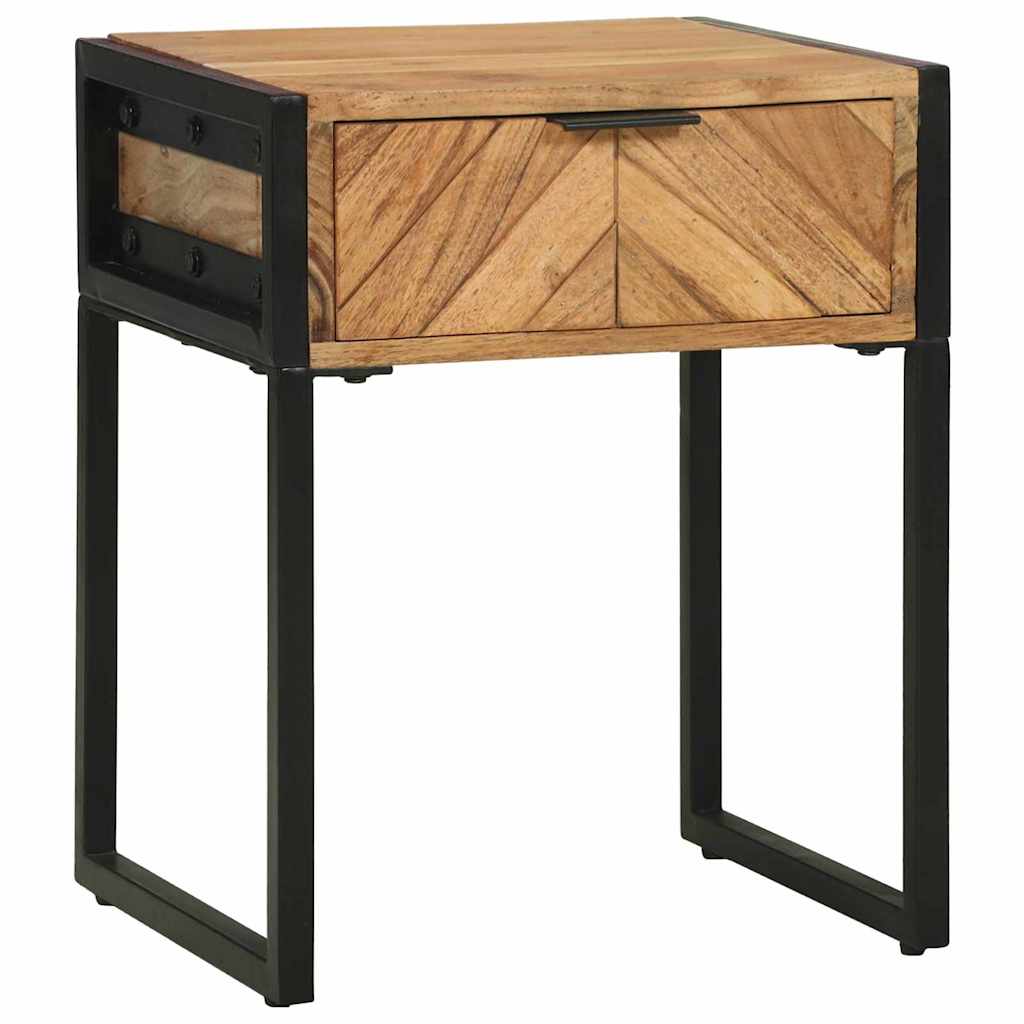 Nattbord Brun 40 x 35 x 50 cm Massivt akasietre og metall