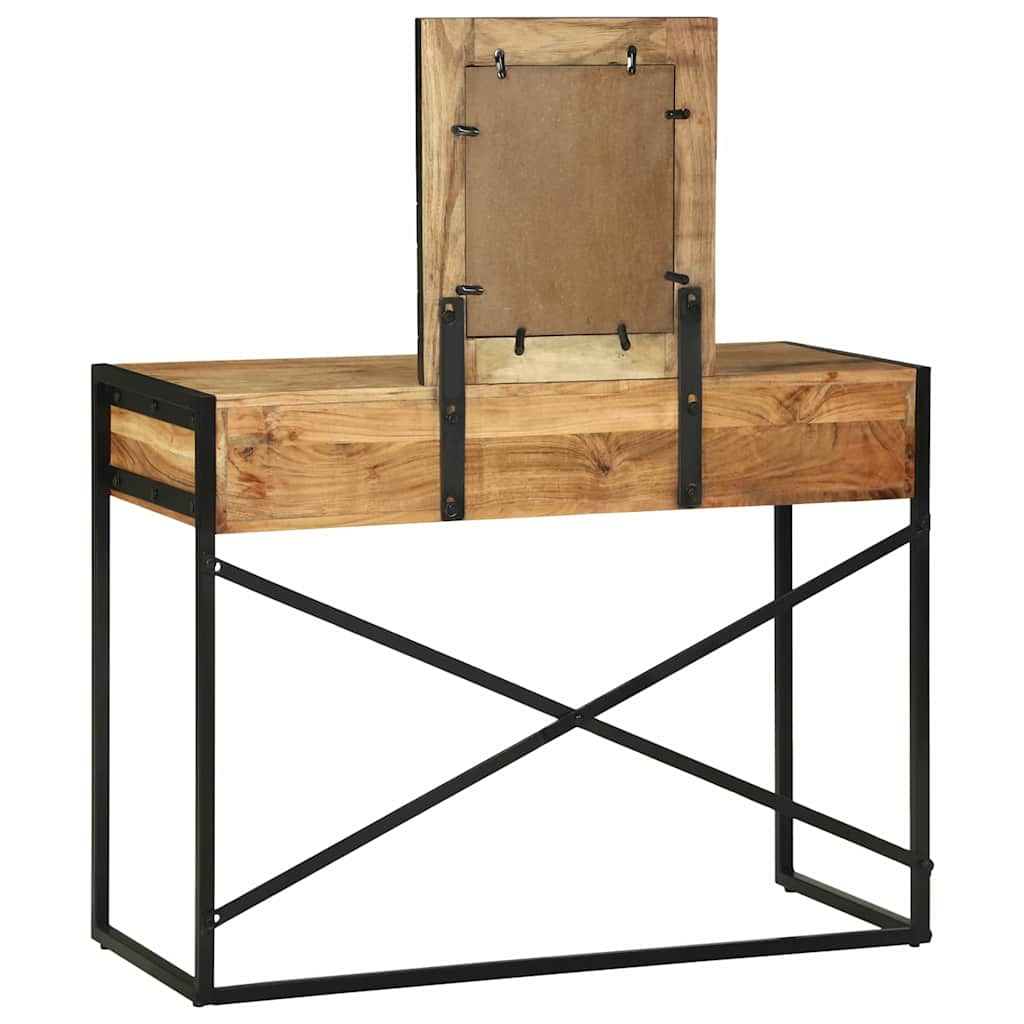 Sminkebord med skuff Brun 100 x 40 x 120 cm Solid akasietre