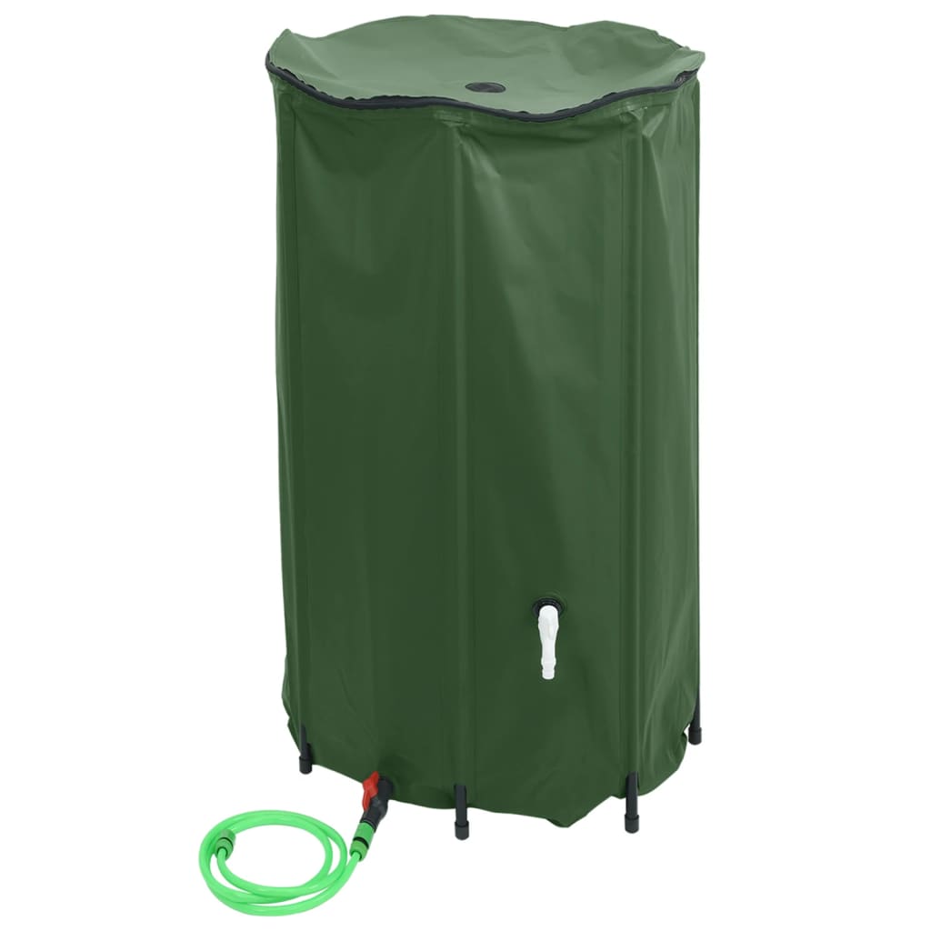 Vanntank med kran sammenleggbar 100 L PVC vidaXL