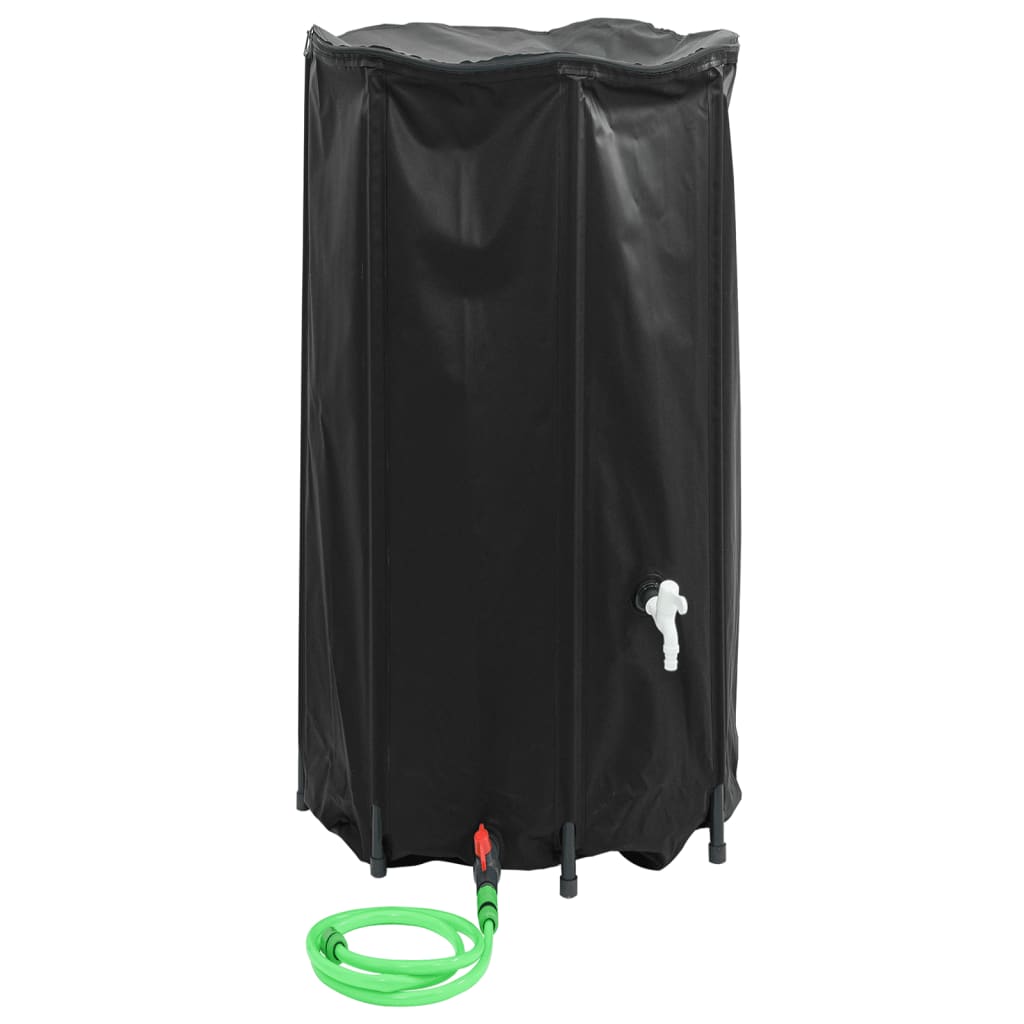 Vanntank med kran sammenleggbar 380 L PVC
