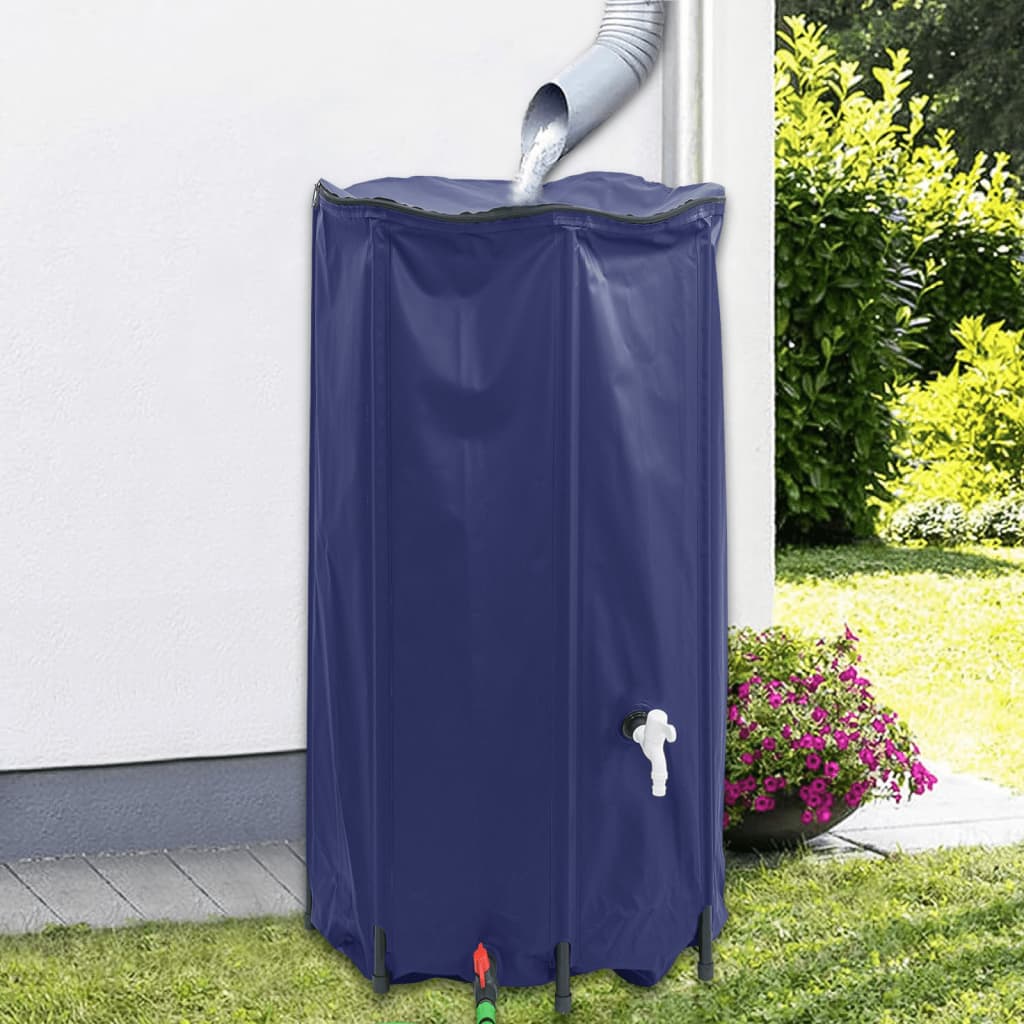 Vanntank med kran sammenleggbar 380 L PVC