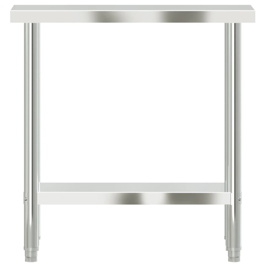 Matlagingsbord for kjøkken 82,5x30x85 cm rustfritt stål