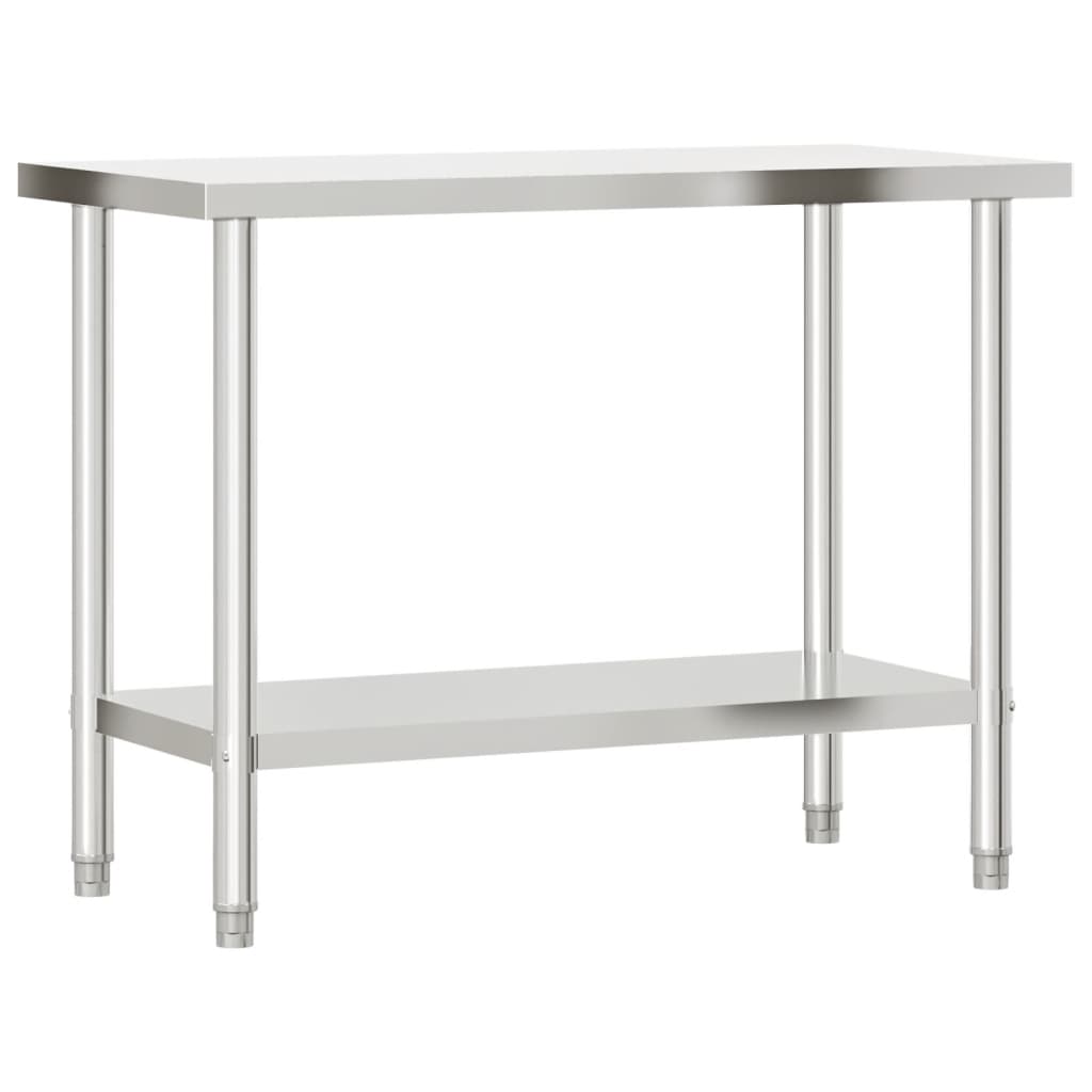 Matlagingsbord for kjøkken 110x55x85 cm rustfritt stål