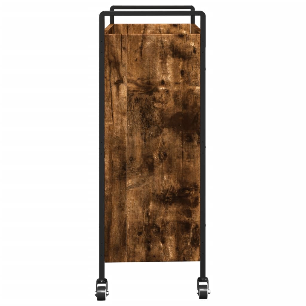 Kjøkkentralle røkt eik 70x30x82 cm konstruert tre