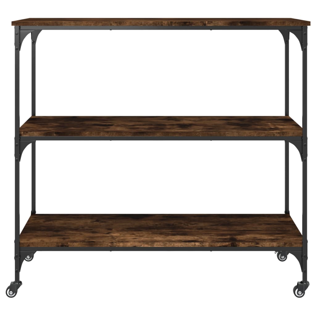 Kjøkkentralle røkt eik 102x50x95 cm konstruert tre
