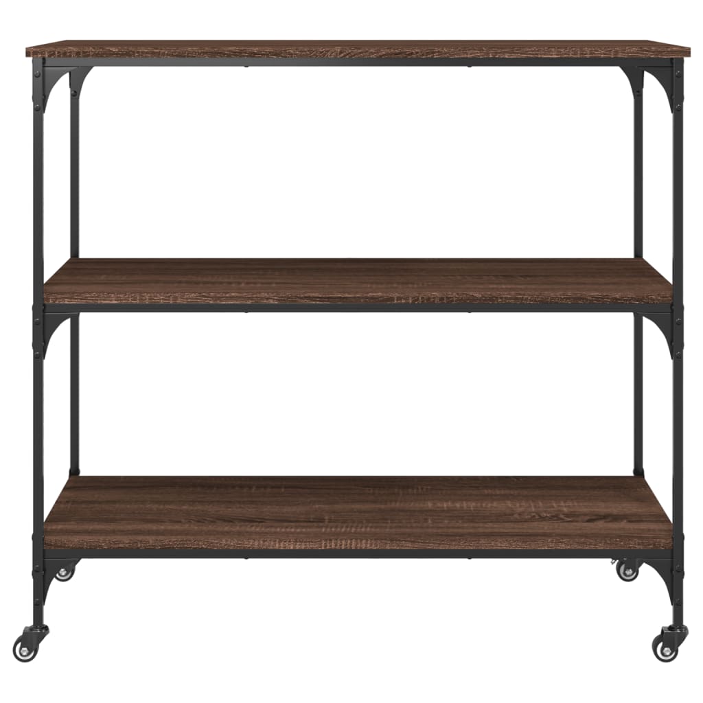 Kjøkkentralle brun eik 102x50x95 cm konstruert tre