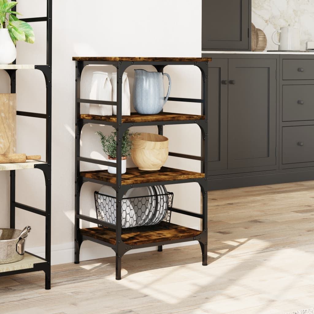 Kjøkkentralle røkt eik 45x35x89,5 cm konstruert tre
