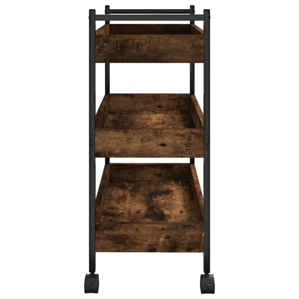 Kjøkkentralle røkt eik 50x30x70 cm konstruert tre