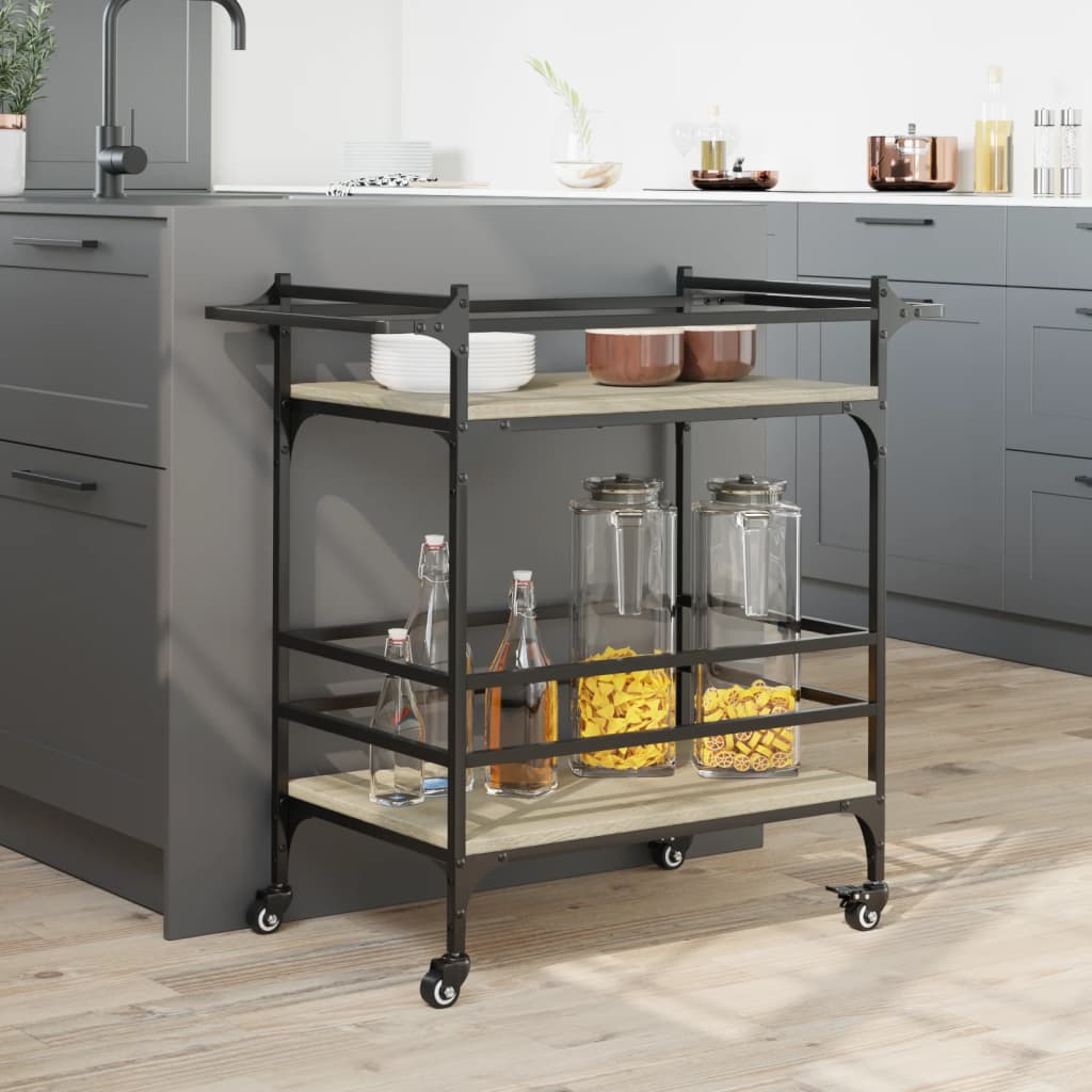 Kjøkkentralle sonoma eik 82x40x78,5 cm konstruert tre