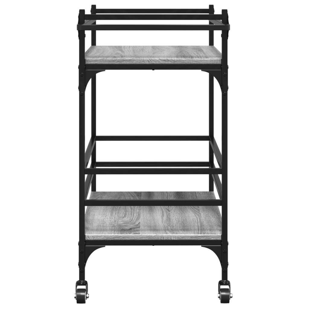 Kjøkkentralle grå sonoma 82x40x78,5 cm konstruert tre