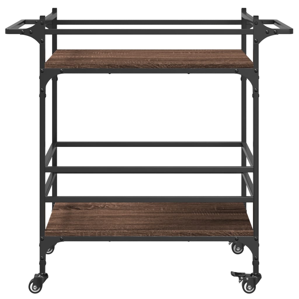 Kjøkkentralle brun eik 82x40x78,5 cm konstruert tre