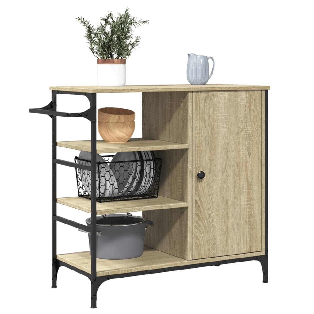 Kjøkkentralle sonoma eik 87,5x38,5x84,5 cm konstruert tre