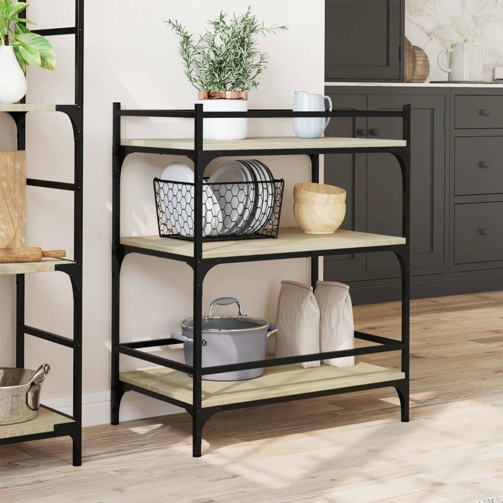 Kjøkkentralle sonoma eik 65x40x86,5 cm konstruert tre