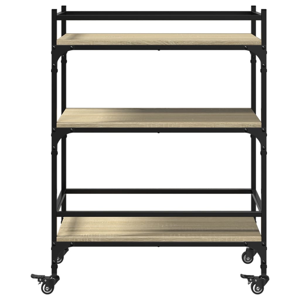 Kjøkkentralle sonoma eik 65x40x86,5 cm konstruert tre